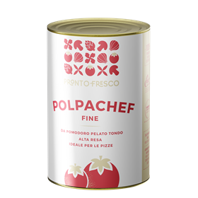 Polpa scelta Fine Greci in latta da 4050 gr, confezione da 6 pz, per ricette gustose con pomodoro italiano.