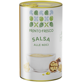 Salsa a base di Noci confezione da 400 grammi, salsa ligure con noci, olio d'oliva e Parmigiano.