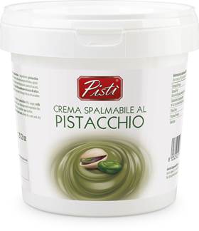 Crema Pistacchio Spalmabile in confezione da 1 kg, dolce spalmabile al 45% pistacchio di Sicilia.