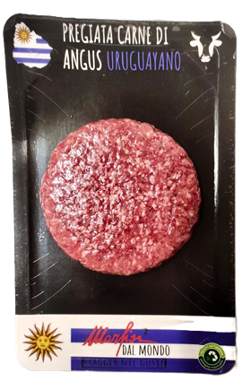 Hamburge bovino adulto Uruguay 200 gr. confezione da 8 pz