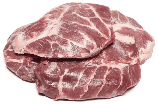 Guancialetti di Maiale Nero Semibrado, tagli freschi di carne di maiale non congelati in vaschetta.