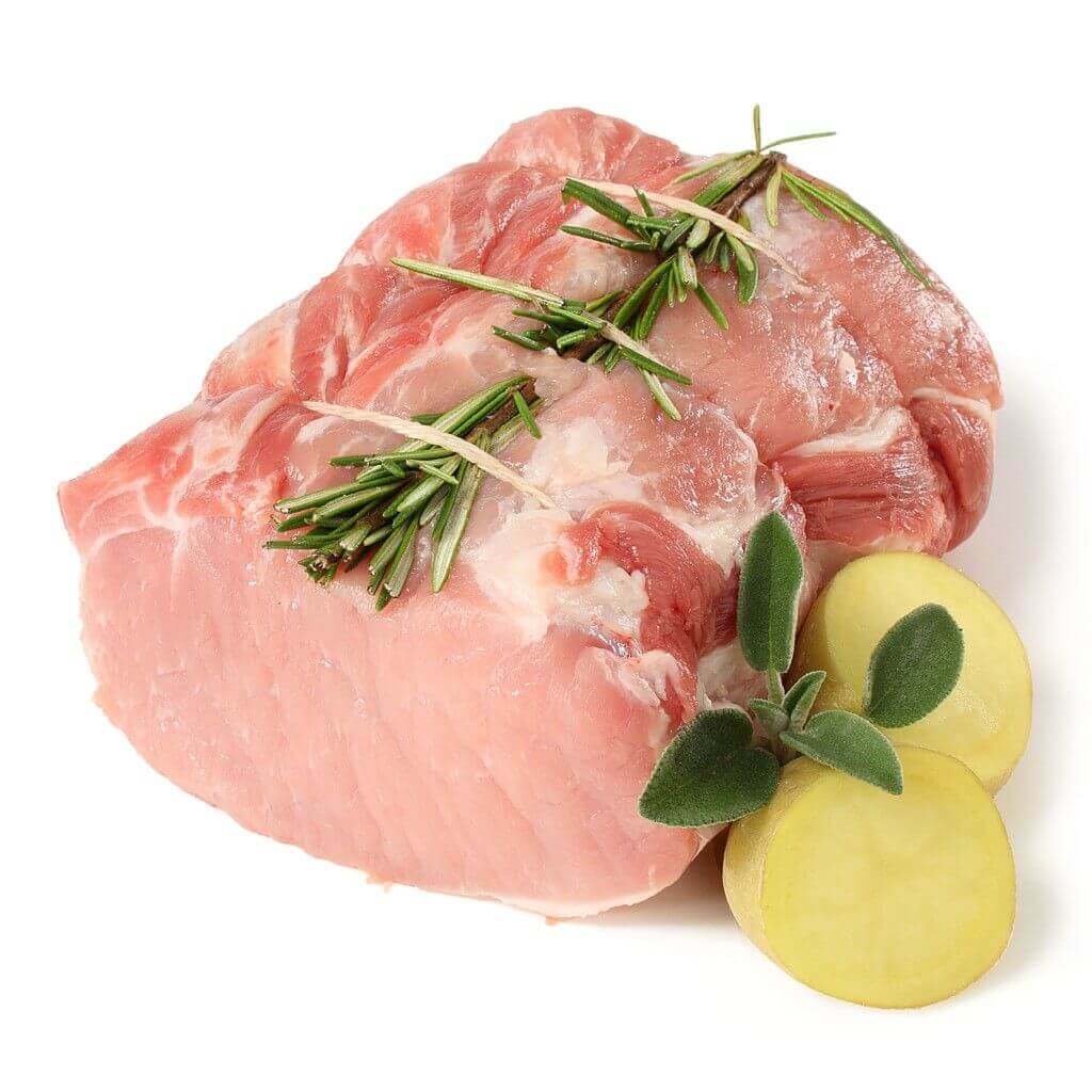 Arrosto Aromatizzato di Maiale Nero fresco con rosmarino e patate, 3 kg. c.a., non congelato e privo di conservanti.