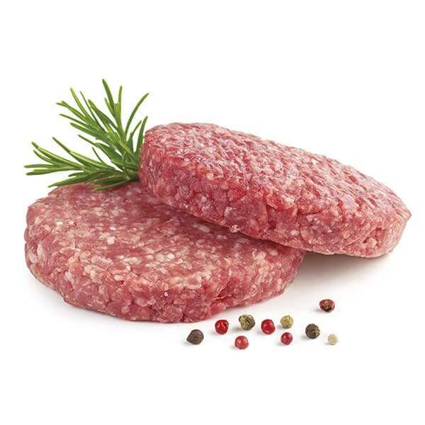 Big Hamburger di Vitello Podolico, freschi e privi di conservanti, pronti per la griglia.