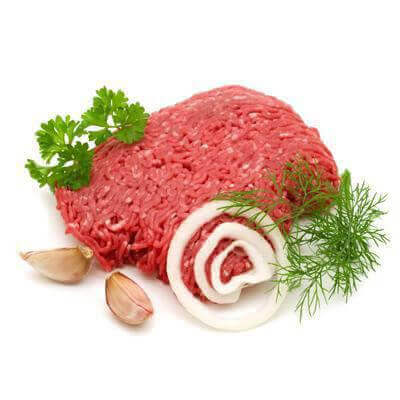 Macinato di Vitello Podolico Calabrese 5 kg. con erbe fresche e aglio, carne di vitello fresca per piatti deliziosi.