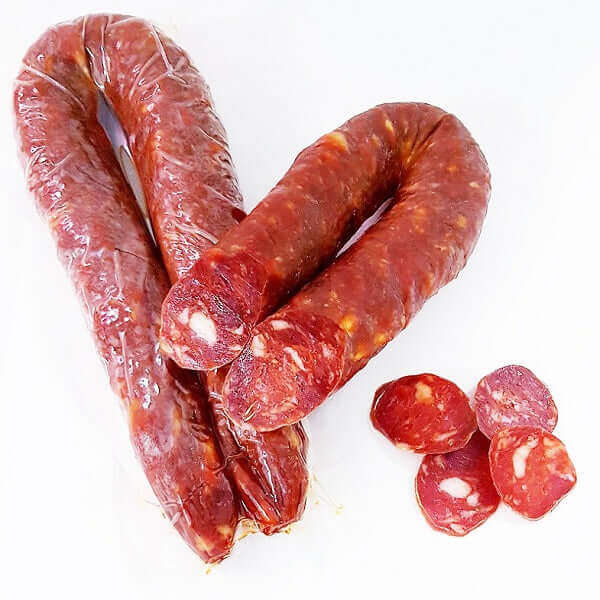 Salsiccia Artigianale Rossa Sila Dolce o Piccante, salame stagionato calabrese, confezione da 3 kg.