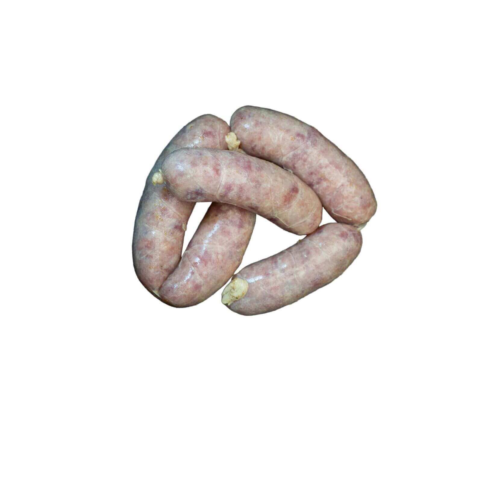 Fresh seasonal fish sausages made with natural spices and breadcrumbs, packaged in 3 kg for weekly preorder.